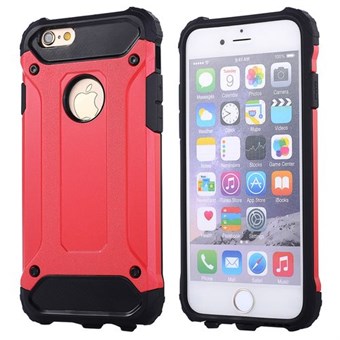 Super Hard Case Plastic and TPU Case for iPhone 5 / 5S / SE - Red