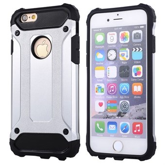 Super Hard Case Plastic and TPU Cover for iPhone 5 / 5S / SE - Silver