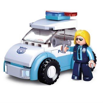 Building Blocks Girl´s Dream Series - Policewoman with Police Car