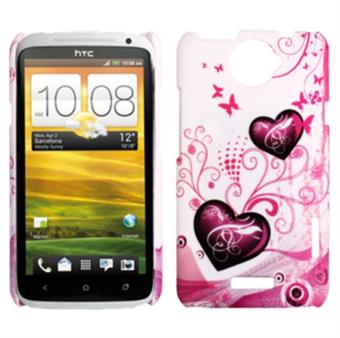 HTC ONE X Double Heart Cover