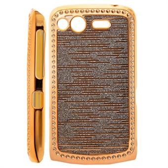 Bling Hard Case for HTC Desire S (Brown)