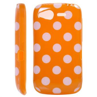 Dog Pattern Cover for HTC Desire S (Orange)