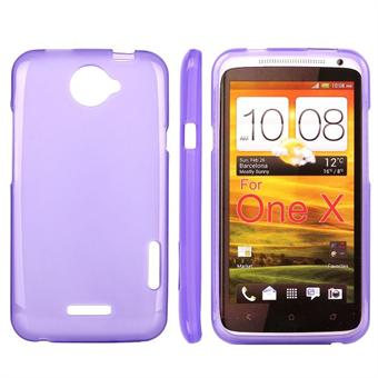 Simple Silicone HTC ONE X (Purple)