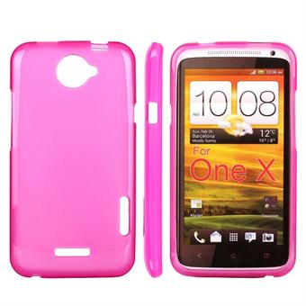 Simple Silicone HTC ONE X (Pink)