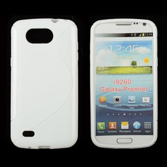 S-line Silicone Cover for Galaxy Premier (White)