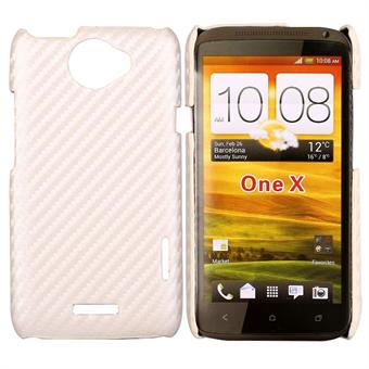 Corbon Cover HTC ONE X (White)