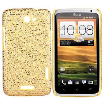 Glittery HTC ONE X Cover (Gold)