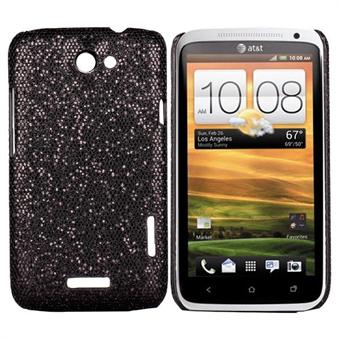 Glittery HTC ONE X Cover (Black)