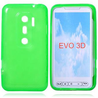 Silicone Case for HTC EVO 3D (Green)