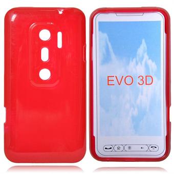 Silicone Case for HTC EVO 3D (Red)