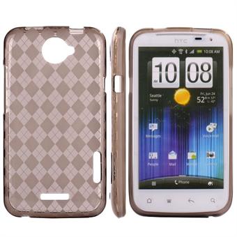 Checkered Cover HTC ONE X (Gray)