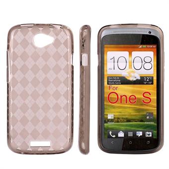 Checkered Cover HTC ONE S (Gray)