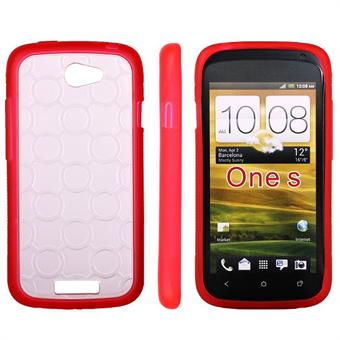 Transparent plastic cover for One S (Red)