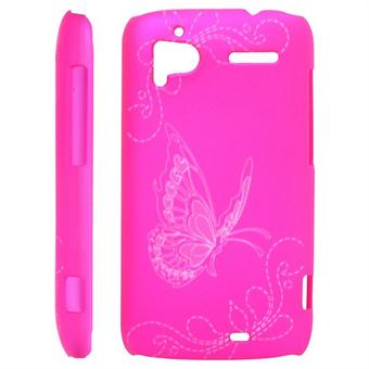 Butterflies Cover for HTC Sensation (Hot Pink)