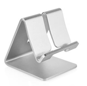 Aluminum holder for Smartphone / Tablet, universal - Silver