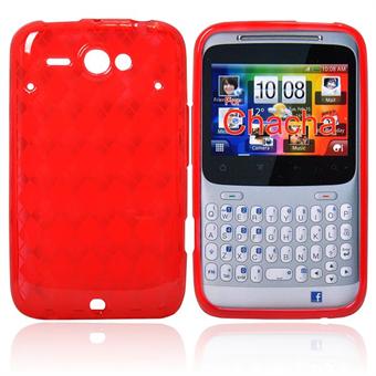 Silicone Case for HTC Cha Cha (Red)