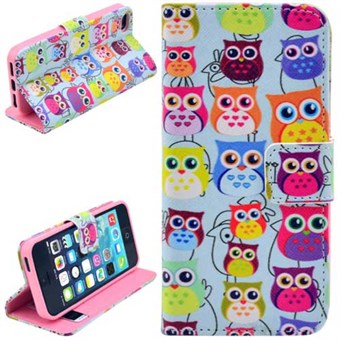 Stand Short Purse Case 5 / 5S / SE - Owls