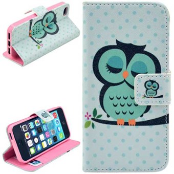 Stand Short Purse Case 5 / 5S / SE - Owl Veggie