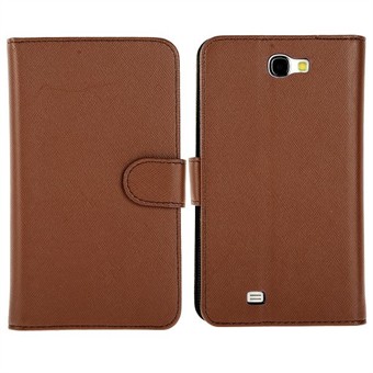 Soft plastic / leather case Samsung Galaxy Note 2 (brown)