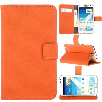 Leather Case for Samsung Galaxy Note 2 (orange)