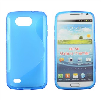 S-line Silicone Cover for Galaxy Premier (Blue)