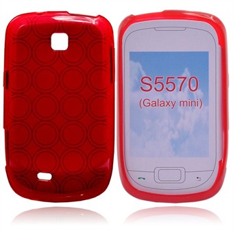 Silicone circle cover galaxy mini (Red)