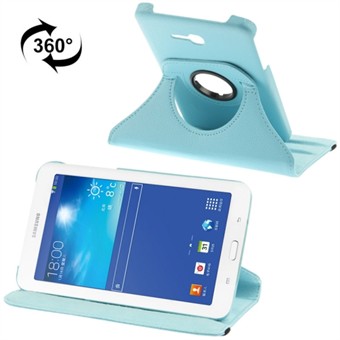 360 Rotating Leather Cover for Tab 3 Lite (Turquoise)