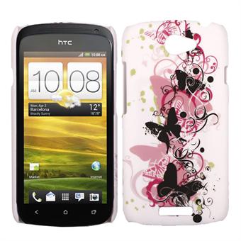 HTC ONE S Butterflies Cover (Stripes)