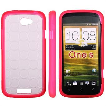 Transparent plastic cover for One S (Pink)