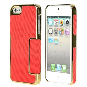 Purse Look Case iPhone 5 (Red & Gold)