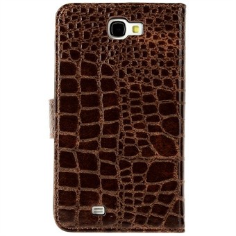 crocodile case for Galaxy Note 2 (Brown)