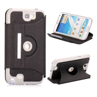 360 ° Rotating Galaxy Note 2 Case (Black)