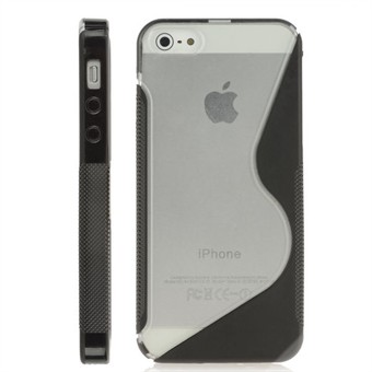 S-Line plastic cover M silicone sides (Black)