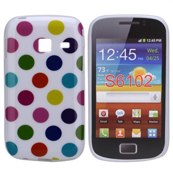 Dog Pattern Silicone Cover Galaxy Y Duos (Colored)