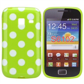 Dog Pattern Silicone Cover Galaxy Y Duos (Green)