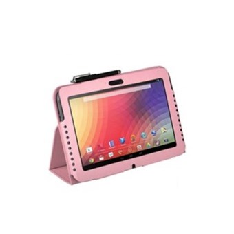 Google Nexus 10 Tablet Leather Case (Baby Pink)