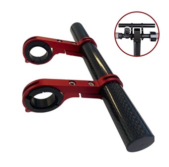 WEST BIKING Aluminum Alloy Bicycle Handlebar Extender Double Clamp Bracket for Bike Light GPS Computer