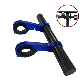 WEST BIKING Aluminum Alloy Bicycle Handlebar Extender Double Clamp Bracket for Bike Light GPS Computer