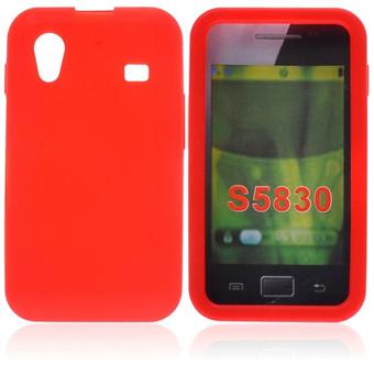 Samsung Galaxy Ace Rubber Cover (Red)