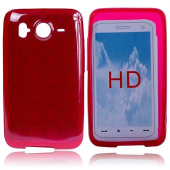 Circle Silicone for HTC HD (Red)