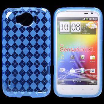 HTC Sensation XL Pattern Silicone (Blue)