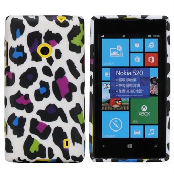 Design Silicone Cover for Lumia 520 (Colored Dots)