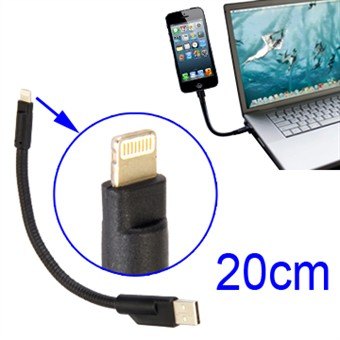 Pin Seated Flexible Lightning Cable 20 cm - This product does not support the new ios 7