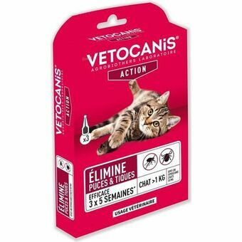 Anti-parasites Vetocanis Cat 3 Units