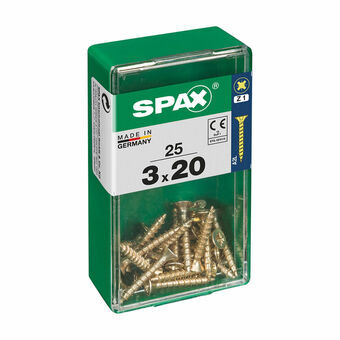 Box of screws SPAX Wood screw Flat head (3 x 20 mm) (3,0 x 20 mm)