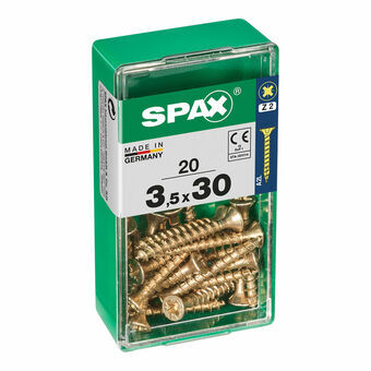 Screw Box SPAX Yellox Wood Flat head 20 Pieces (3,5 x 30 mm)