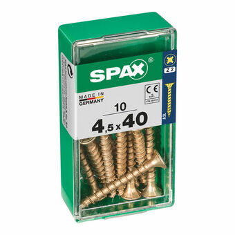 Box of screws SPAX 4081020450401 Wood screw Flat head (4,5 x 40 mm)