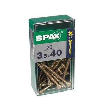 Box of screws SPAX Yellox Wood Flat head 20 Pieces (5 x 20 mm)