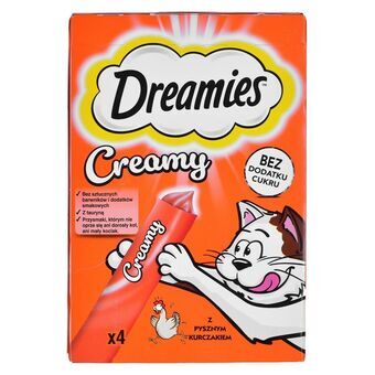 Snack for Cats Dreamies Creamy 4 x 10 g Chicken