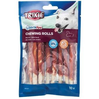 Dog Snack Trixie Denta Fun Duck Chewing Rolls Duck 80 g